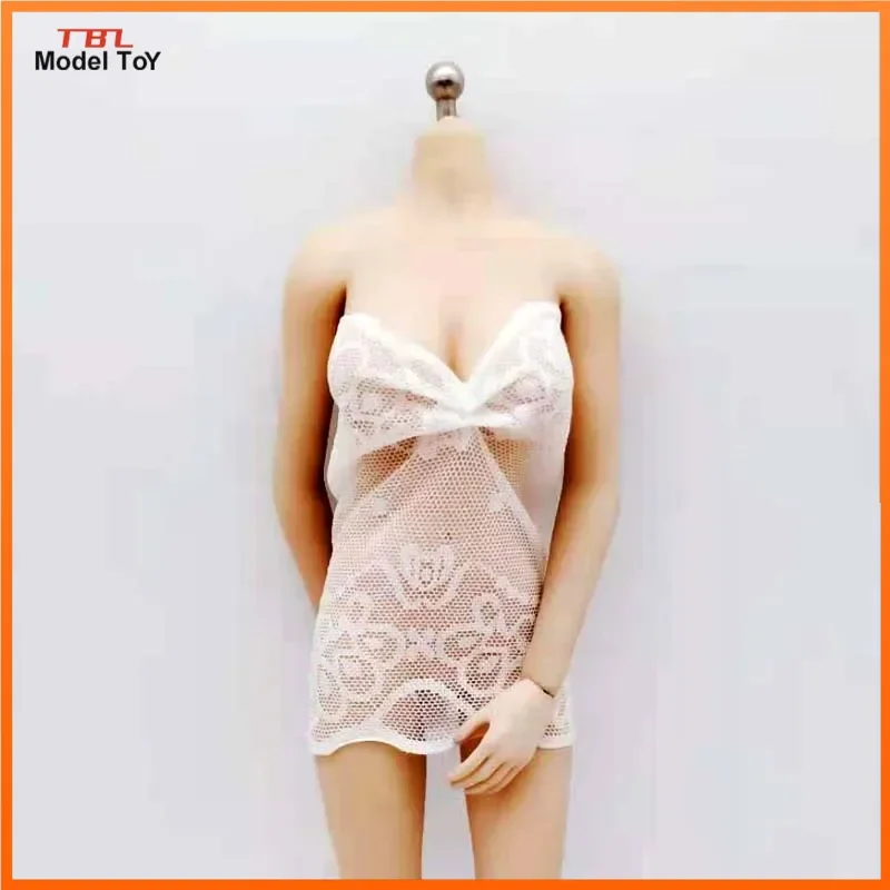 1/6 Scale Sexy White Lace Dress Underwear Clothes Model for 12in Phicen JIAOUL Doll Action Figure Toy