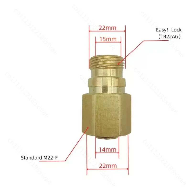 TR22 Quick Conversion Fitting, Four-head Thread Adapter Connector, Compatible with New High Pressure Washer