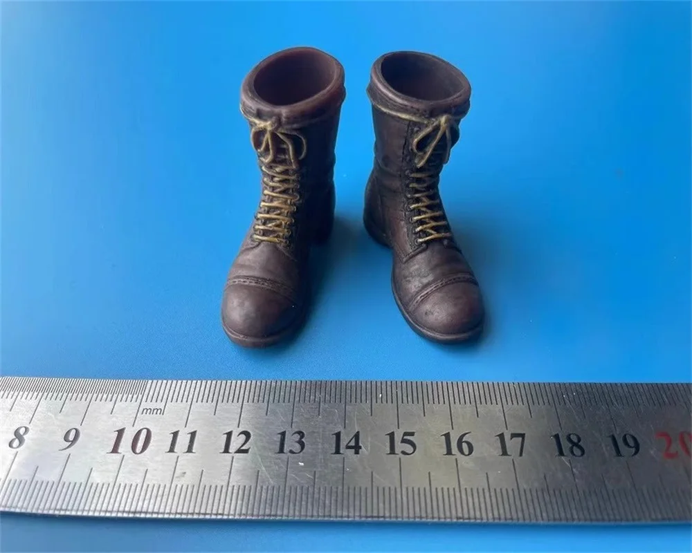 1/6 Doll Accessories WWII Shoes American Soldier Boots Soft Rubber Hollow Model Fit 12'' Action Figure Body In Stock