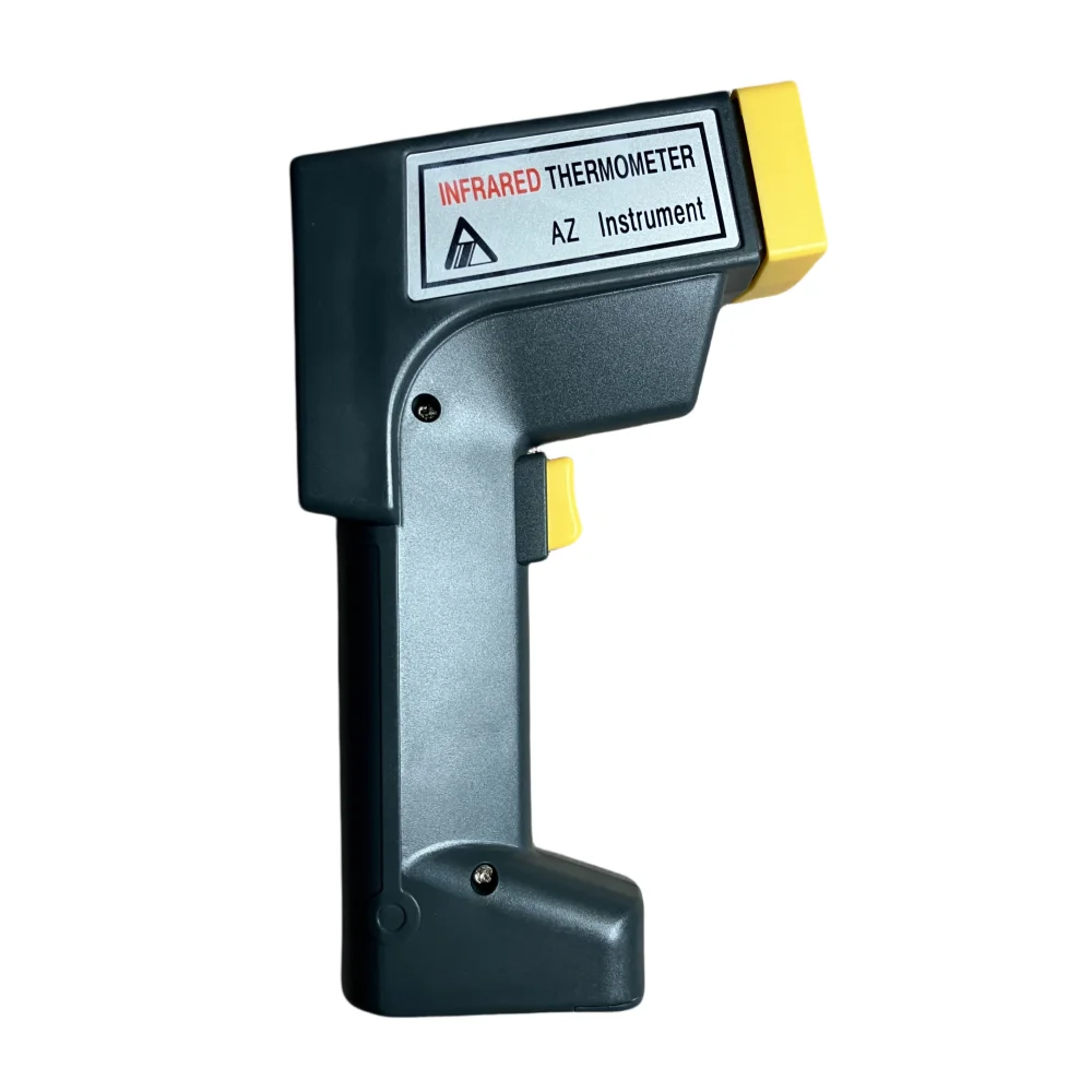 

AZ8866 Infrared Thermometer Non-contact food thermometer with high and low volume alarm Measuring range -20~420℃,D:S=10:1