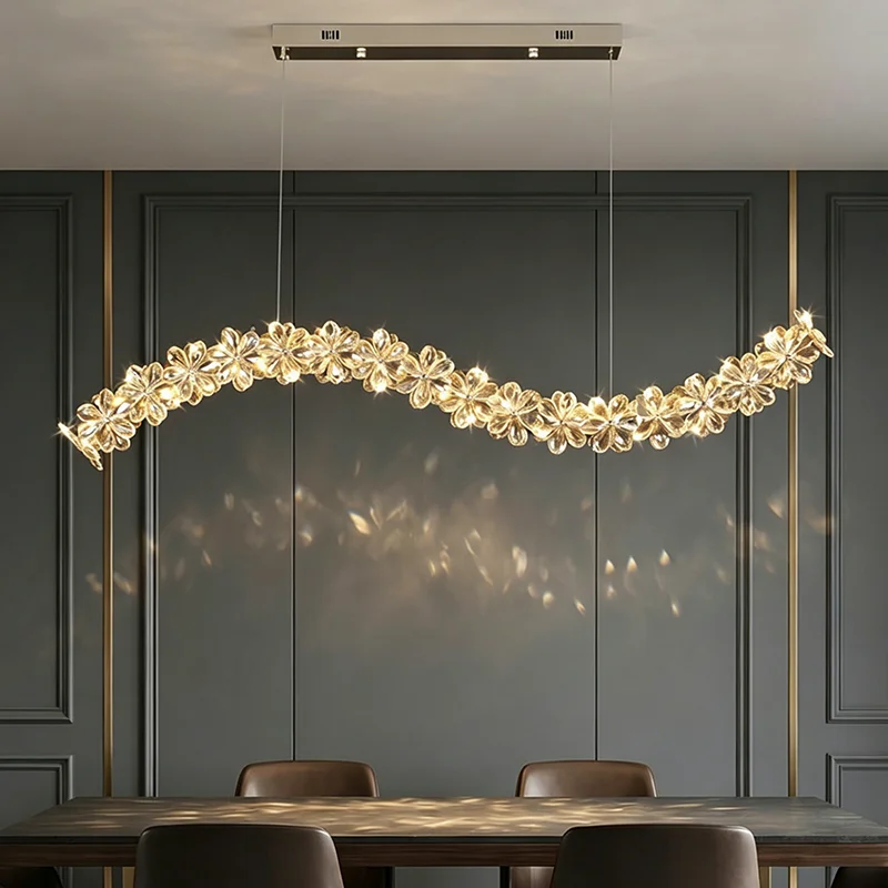 home decorationPendant lights, luxury crystal living room chandelier, bedroom Pendant lamp, ceiling light, indoor lighting