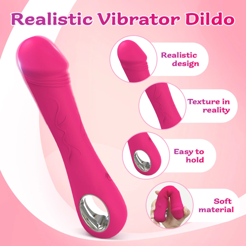 G Spot Vibrator for Women Vagina Clitoris Massarger Clit Stimulator Soft Silicone Female Masturbator Adult Sex Toys for Woman