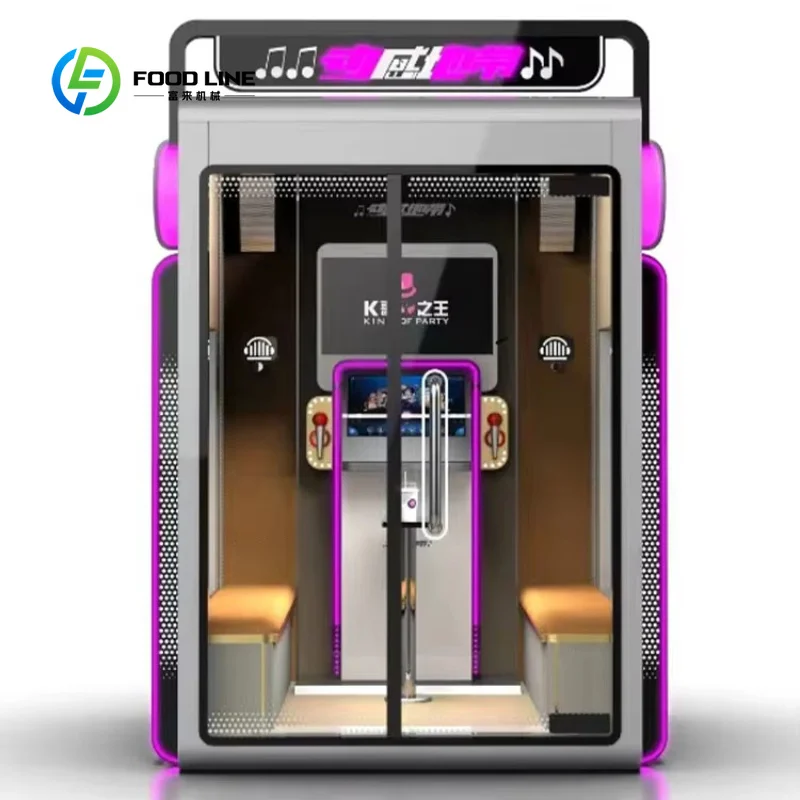 Customized Indoor Singing Machine Fast Assemble Modular Coin Operated MINI KTV Room Game Multi-Language Karaoke Booth