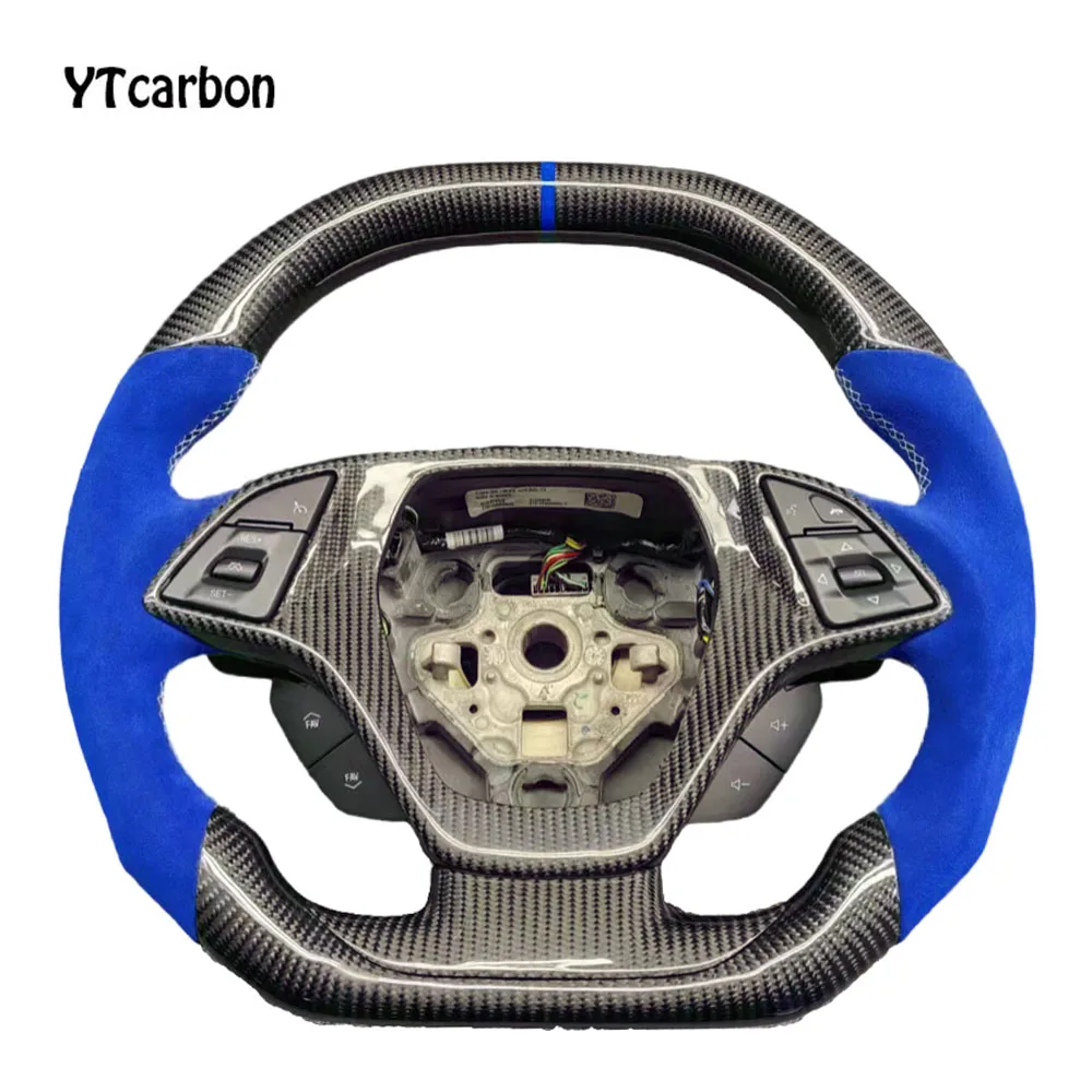 YTcarbon Custom Steering Wheels For Chevrolet Corvette C7 Custom Steering Wheel 2014-2019