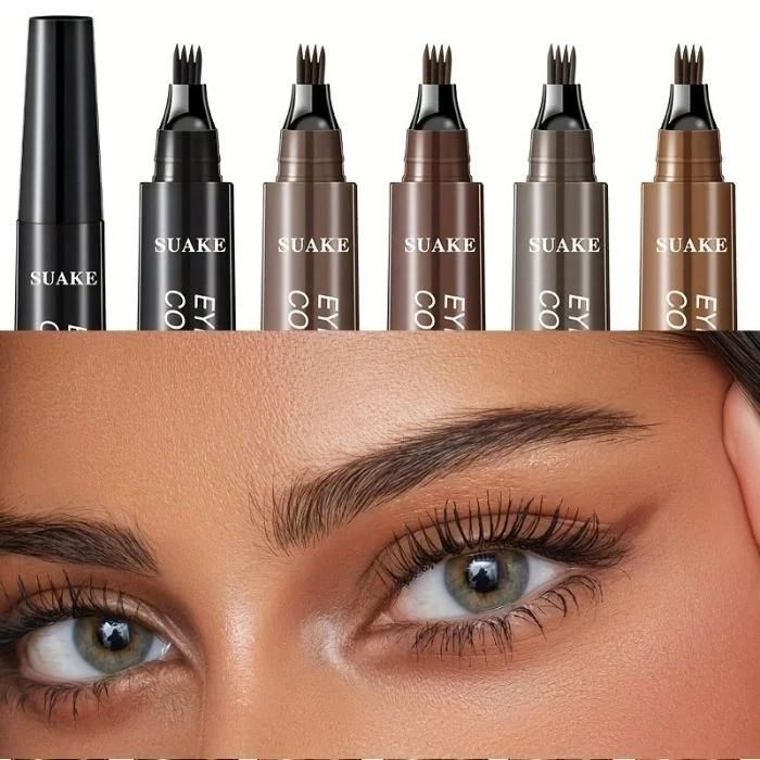 5 Farben zur Auswahl, Anfänger-Augenbrauenstift, langanhaltender, natürlicher Augenbrauenstift, zarter Augenbrauen-Make-up für Frauen, Geschenk für Studenten – Detail 1