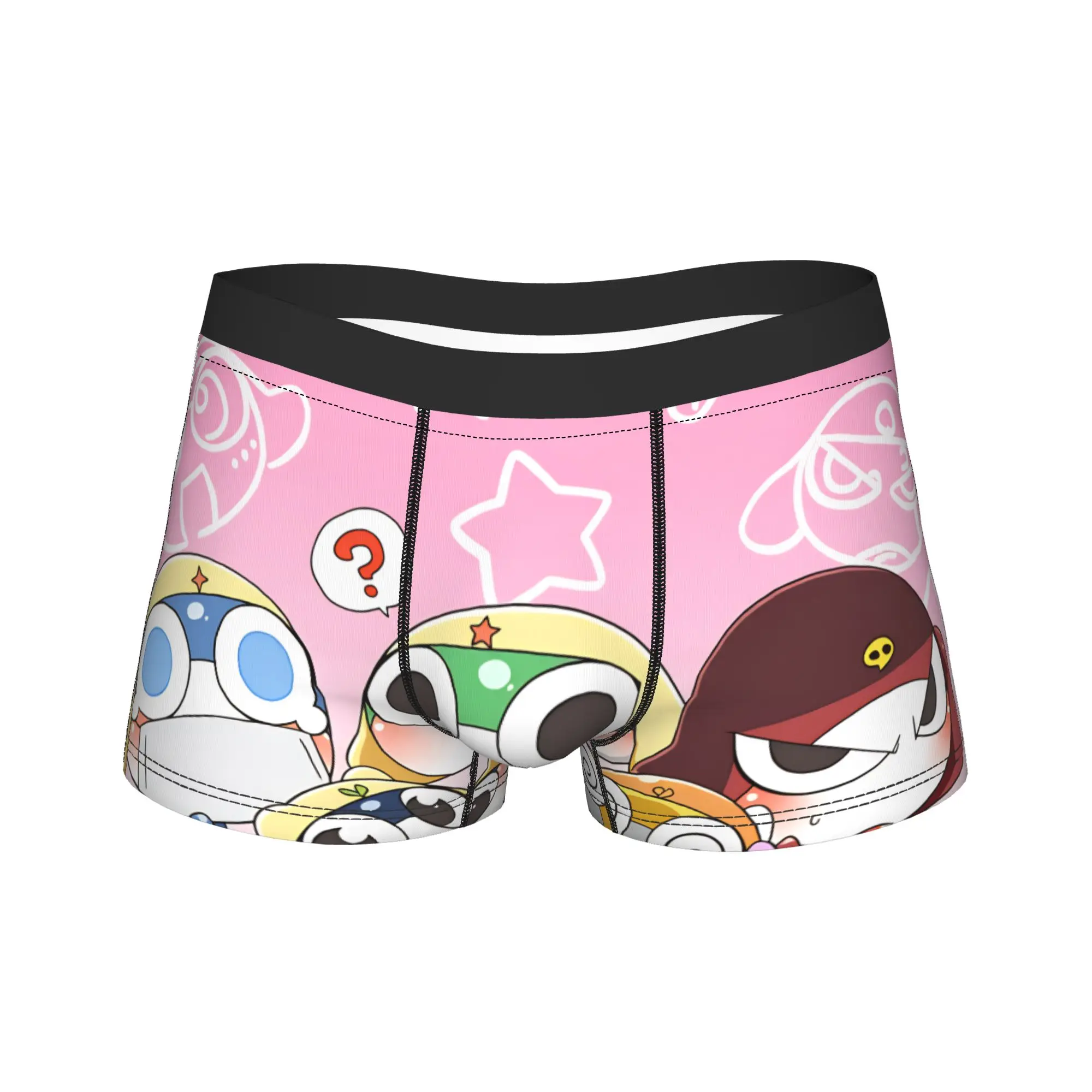 Keroros Gunsous Frog Underwear  Men Underpants Customs Breathable Trunk High Quality Boxer Brief Big Size 2XL