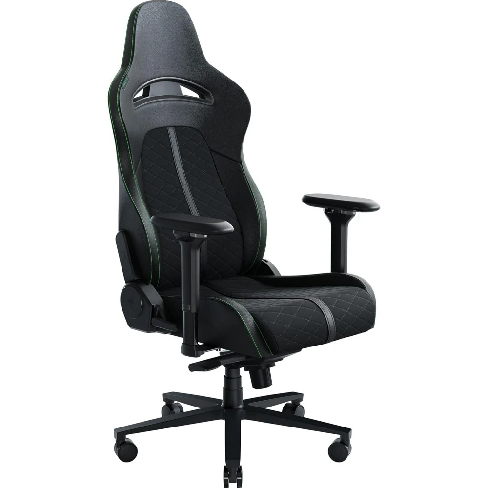 All-Day Comfort Gaming Chair, Built-in Lumbar Arch, Eco-Friendly Synthetic Leather, Reactive Seat Tilt & 152-Degree Recline