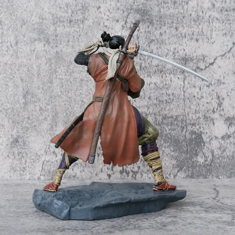 Anime Sekiro Shadows Die Twice Wolf Action Figure Toys GK Statue 20cm Figuras PVC Collection Model Gift for Children Decoration