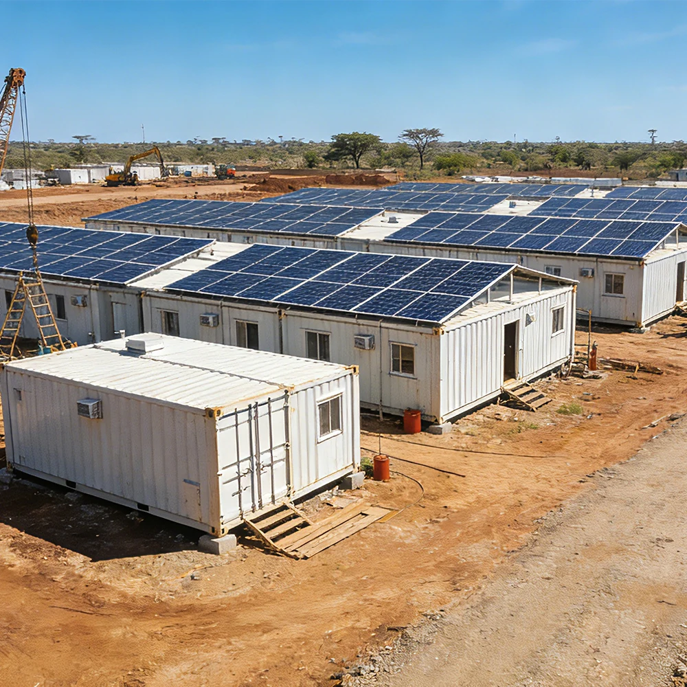 Integrated Solar PV and Energy Storage Package with Fast Delivery for Modular Container Houses in Construction and Remote Sites