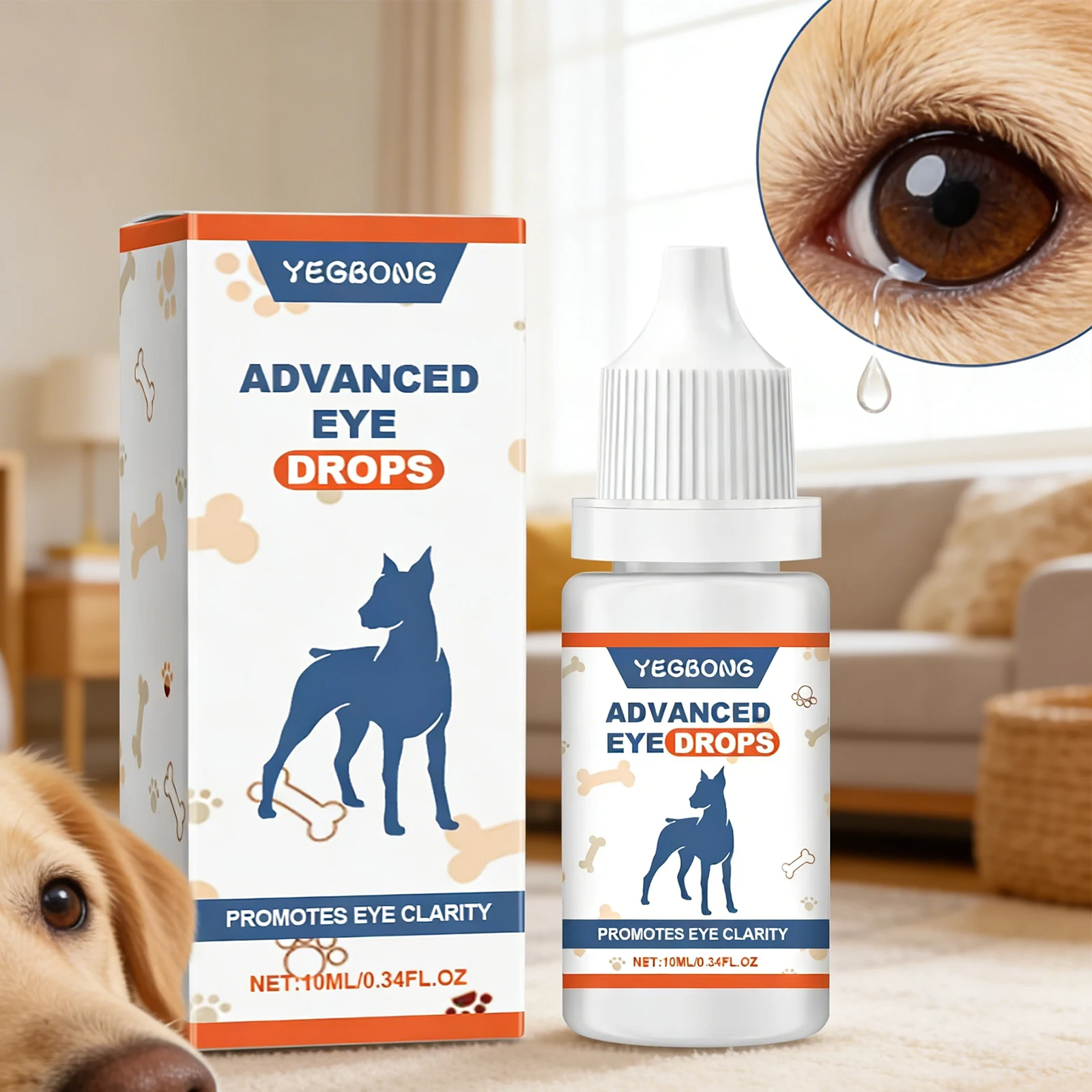 

Yegbong Eye Drops Moisturizing Relieve Fatigue Redness Dryness Itchy Eyes Lubricating Soothing Gentle Long Lasting Eye Care