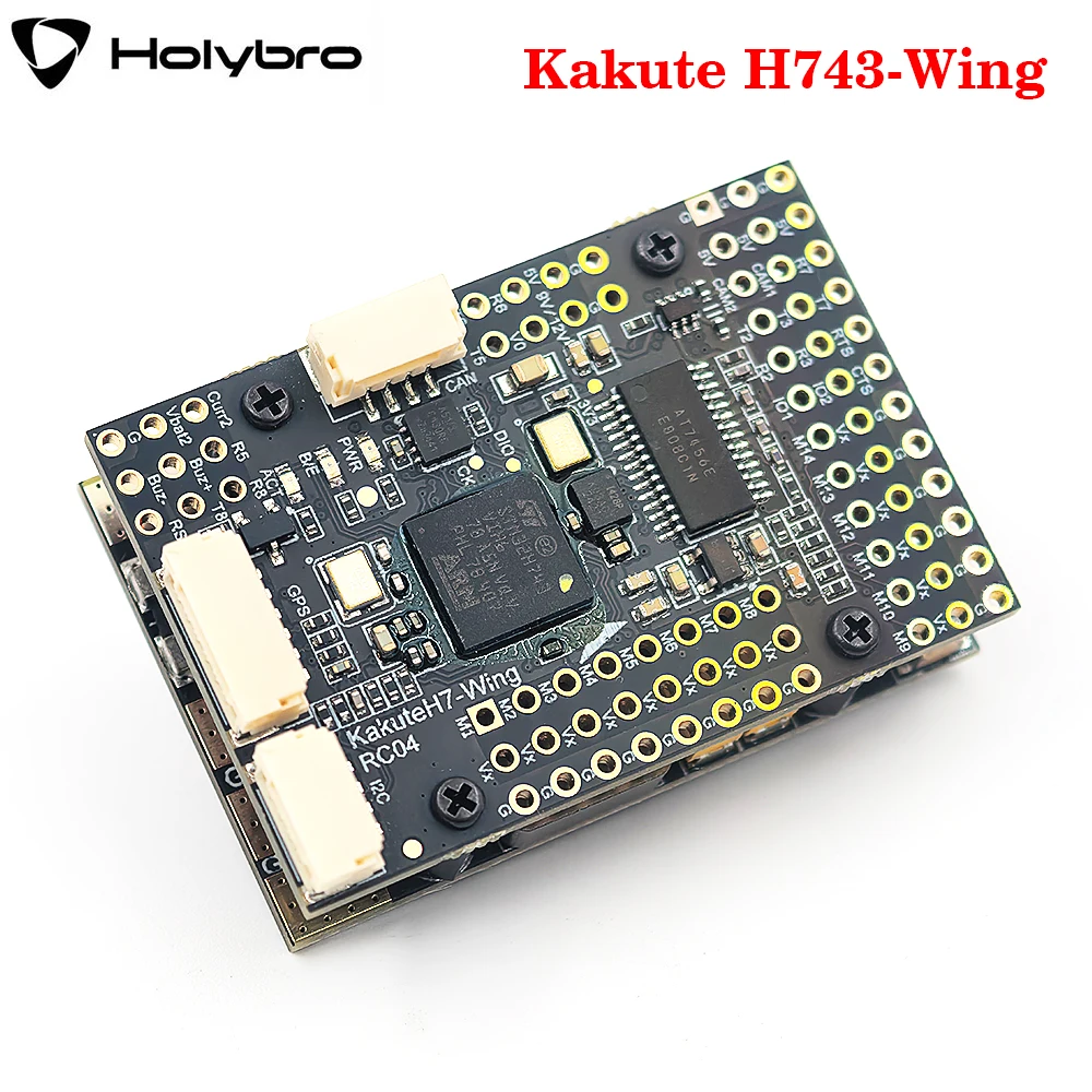 Holybro Kakute H743-Wing Flight Controller Supports INAV/ Ardupilot BMP280 Barometer 3-8S LIPO for Fixed Wing & VTOL FPV Drone - image 1 of 6