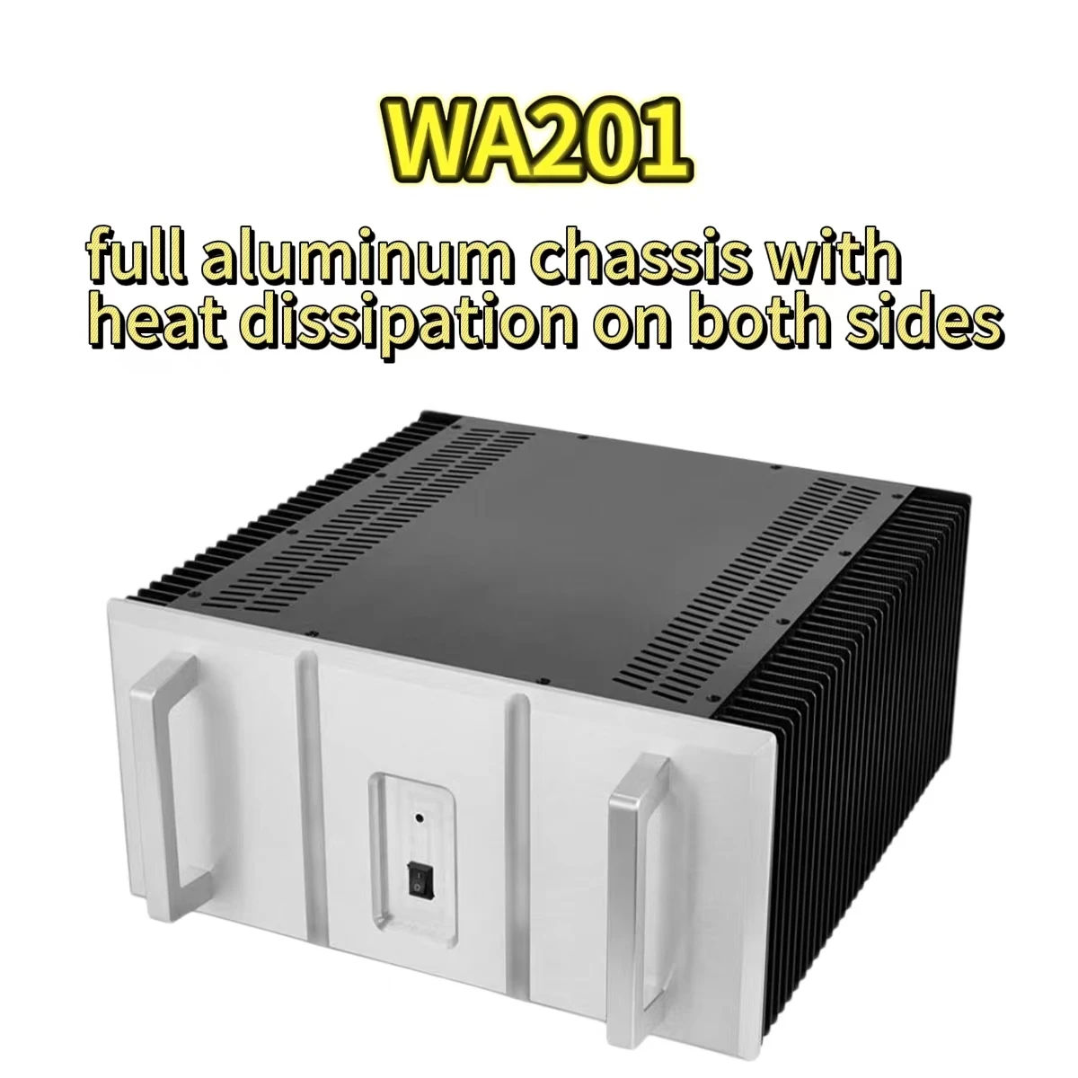 

Dual-sided cooling, all-aluminum chassis, luxury large power amplifier box WA201, pure rear stage