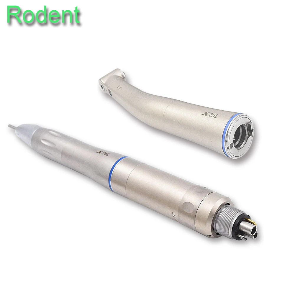 Dental 1:1 Inner Water Spray Fiber Optic Led Straight Surgical Handpiece With Low Speed Dental HP Dur For Micro Motor