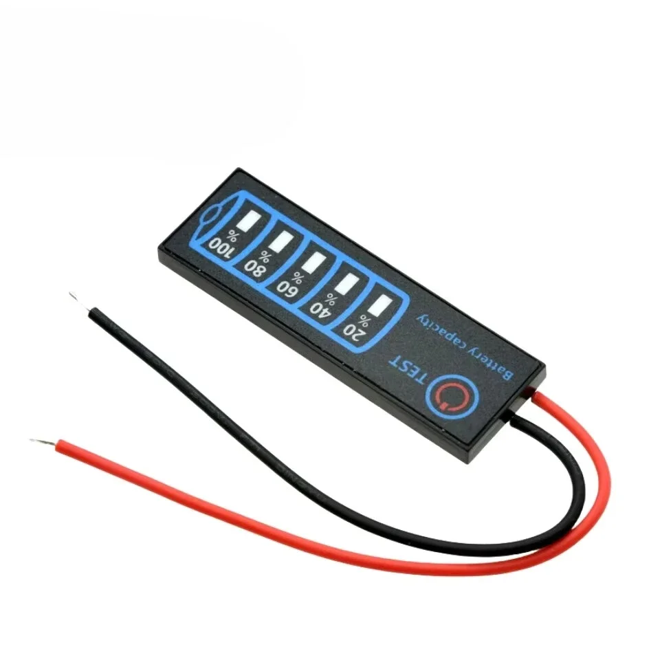 DC5V-30V 2-8S Battery Level Indicator Ternary Lithium Battery Lithium Iron Phosphate Lead-Acid Battery Capacity Display Tester
