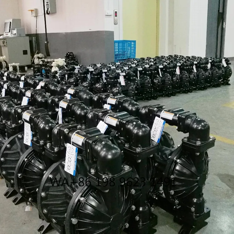 FKM Pneumatic High Pressure Diaphragm Pump Small Aluminum Oil-Free Industrial Marine Water Oil Transfer Custom Pump