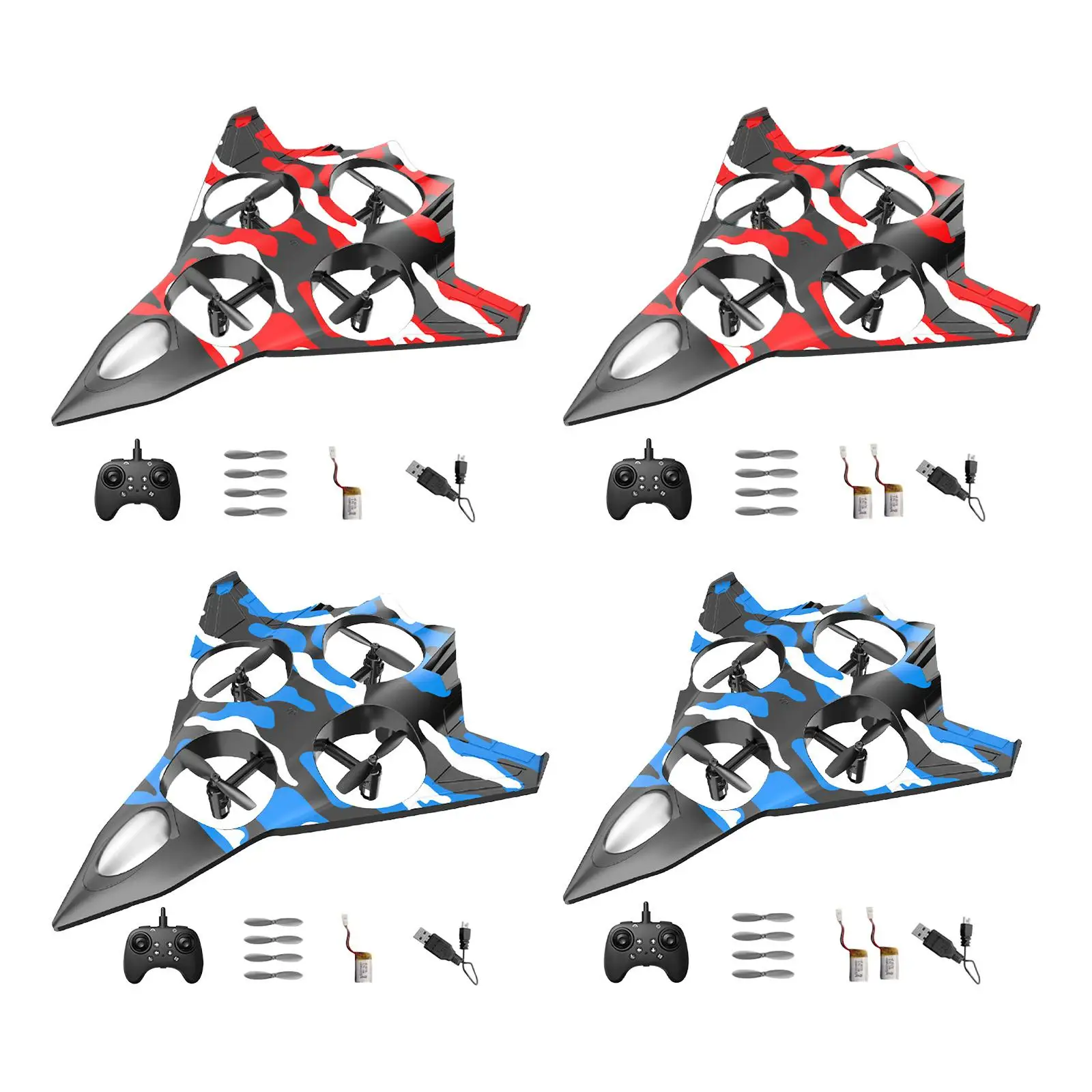 Avión de control remoto, modelo de avión de combate, Stunt Roll, 2 velocidades, avión de ala fija ajustable, avión RC para principiantes de cumpleaños