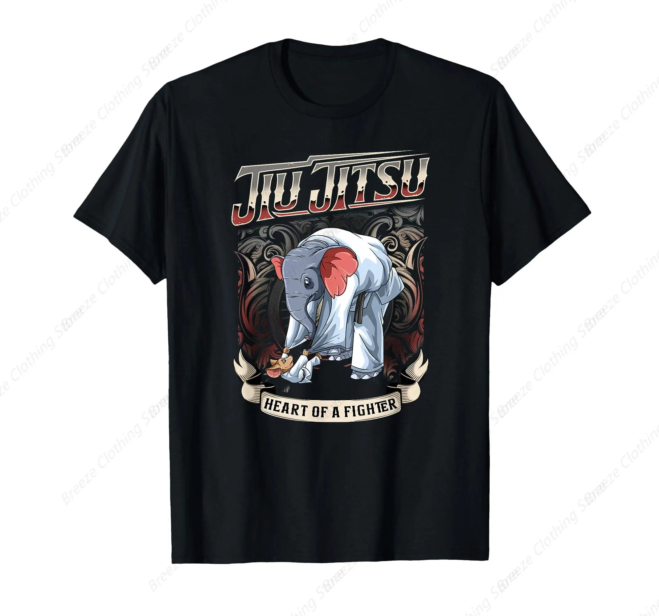 

BJJ Heart Of A Fighter - Jiu Jitsu Elephant Mouse T-Shirt