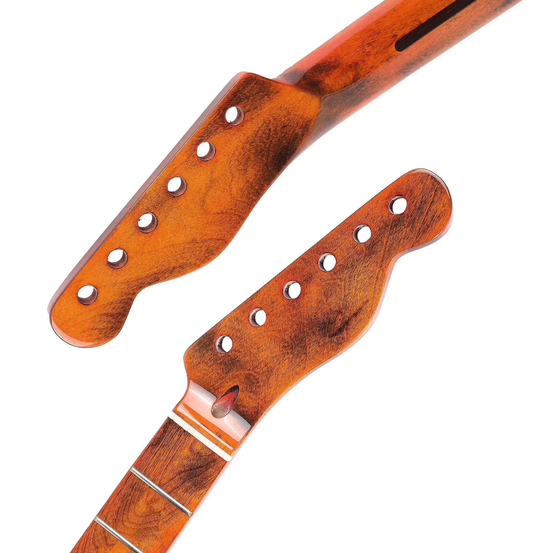 

Electric Guitar Neck Colorful Finish Canadian Maple 22 Frets Single-Piece Headstock for Guitarists