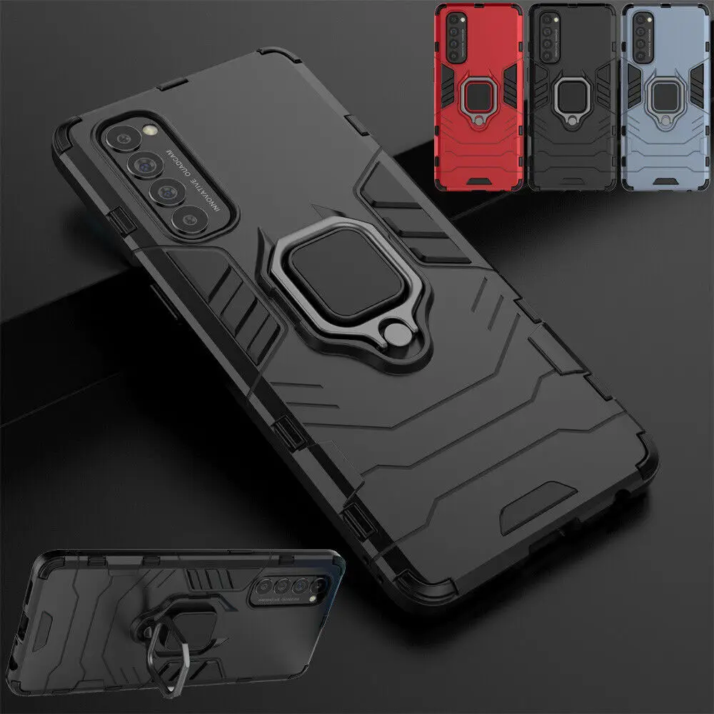 

Magnetic Ring Stand Holder Armor Case Shockproof Protective Kickstand Cover For OPPO Reno 4/ 4 Pro 5G/ 8 Pro/ 8Lite/4Z 5G