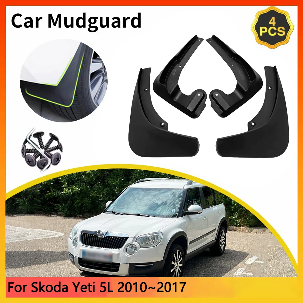 

For Skoda Yeti 5L 2010~2017 2011 2012 2013 2014 2015 Car Mudguards Mudflap Mudguard Splash Guards Mud Flaps Fender Auto Parts