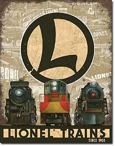 

Lionel Train Legacy Railroad Retro Ad Poster Wall Art Decor Metal Tin Sign 8X12In