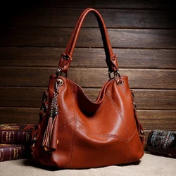 Shoulder Bags for Women Leather Handbags Designer Vintage Retro Tote