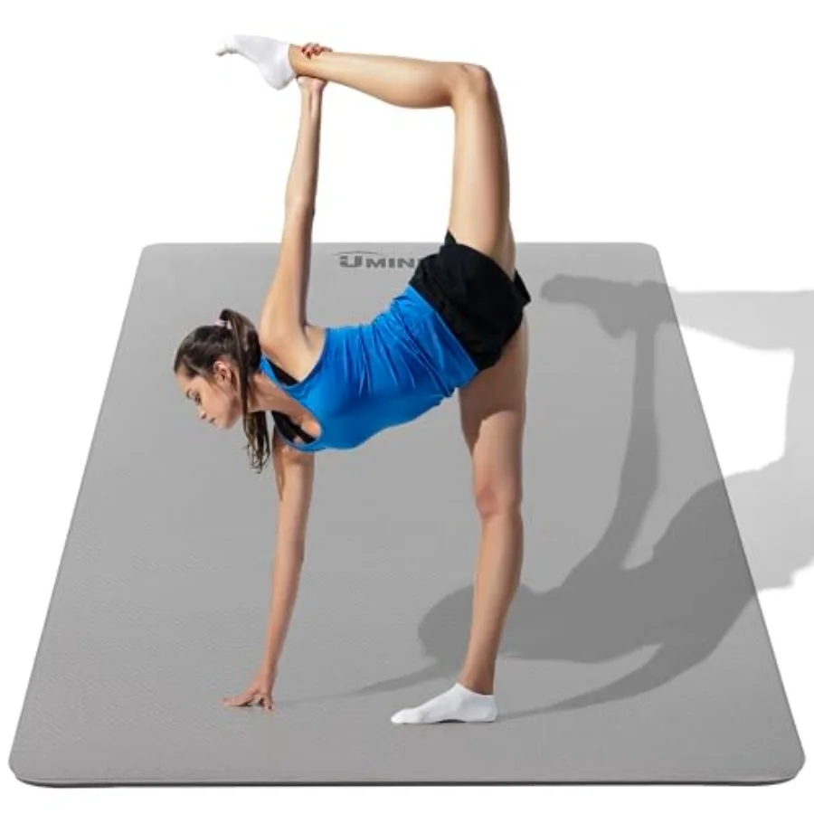 

Large Yoga Mat for Men and Women 72"x48"x2/5" Extra Thick TPE Fitness Mat for Home Gym Workout, Non-Slip, Eco Friendly Exercise Mat for Yoga, Pilates, Stretching, Meditation