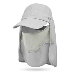 Outdoor UV Proteciton Baseball Caps For Men Women Summer Anti UV Sun Hat With Neck Flap Quick Drying Fishing Hiking Bucket Hat