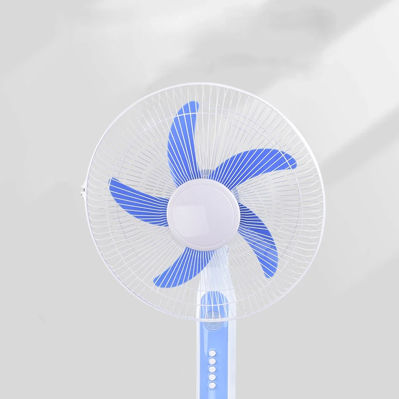 15W solar fan two charging methods solar rechargeable vertical fan remote control 16 inch solar fan floor-standing