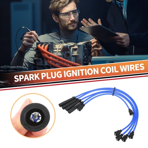 UXCELL Cable de bobina de encendido de cable de bujía de 5 piezas para Suzuki Samurai 1988-2004