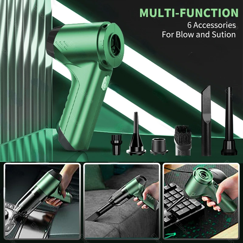 120000Pa Car Vacuum Cleaner Wireless Handheld Strong Suction Cleaning Machine Portable Automotive Vacuum Cleaner Car Accsesories