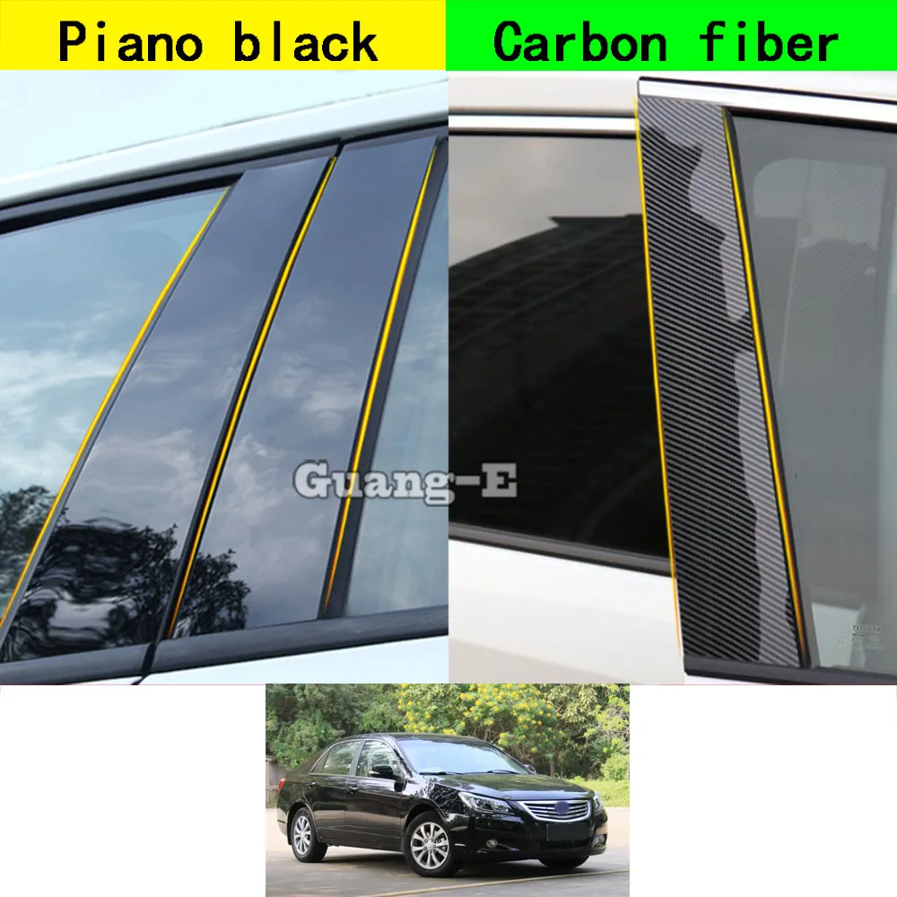 

Car PC Material Pillar Post Cover For BYD G6 F6 2011 2012 2013 2014 Door Trim Window Molding Decoration Sticker Plate