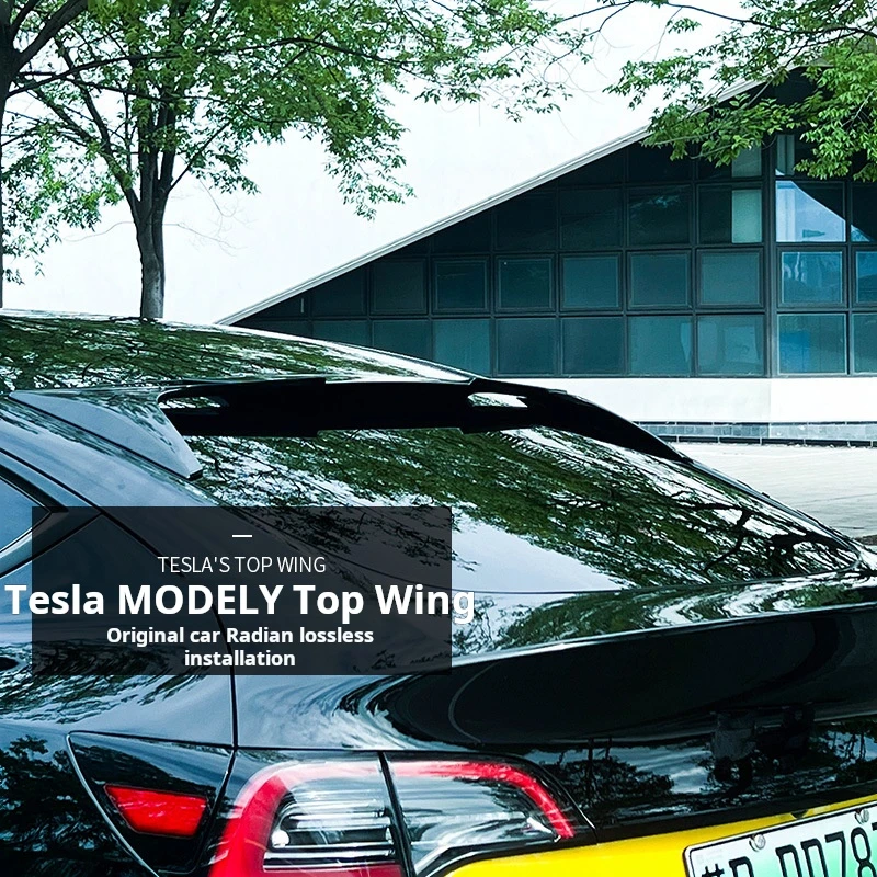 For Tesla Model Y Tesla Model 3 Highland Rear Spoiler Wing Trunk Lid Car Sport Wings Black Carbon Exterior Tuning Accessories