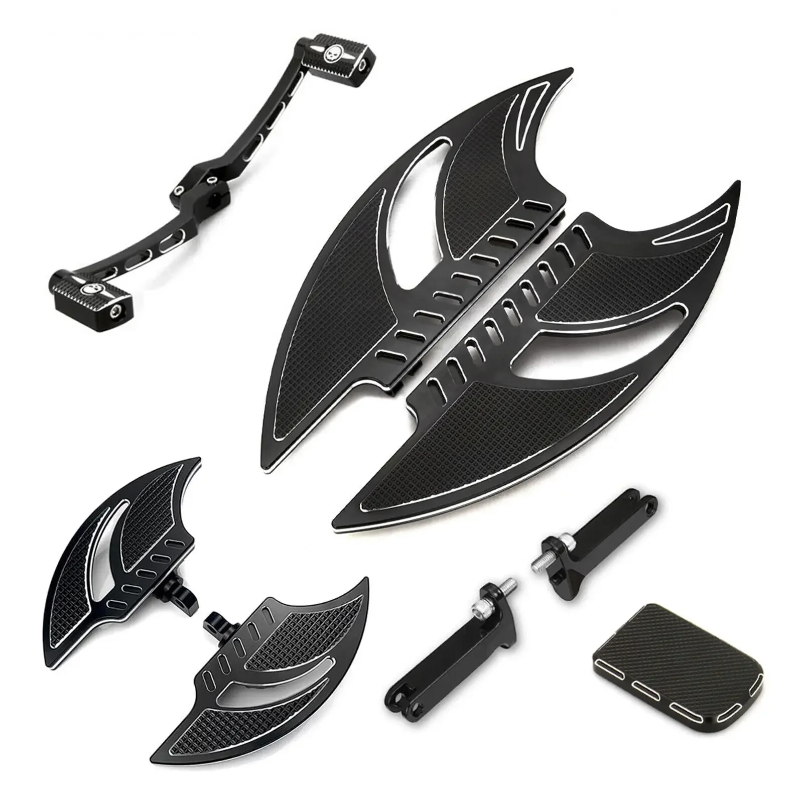 

Для Harley road king FLHR road king FLHX 1980-up черные напольные доски, рычаги переключения передач на пятке, задние подножки, педаль