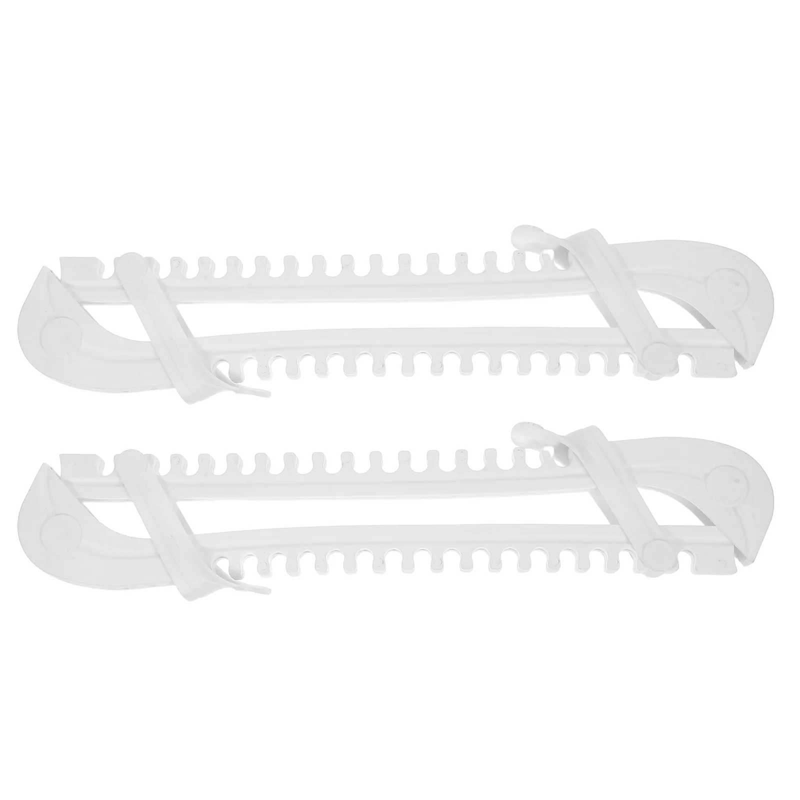 

2Pairs Adjustable Ice Covers Buckle Guards For Hockey Figure Skating Shock Absorbing Protection Durable Hard Guards Universal