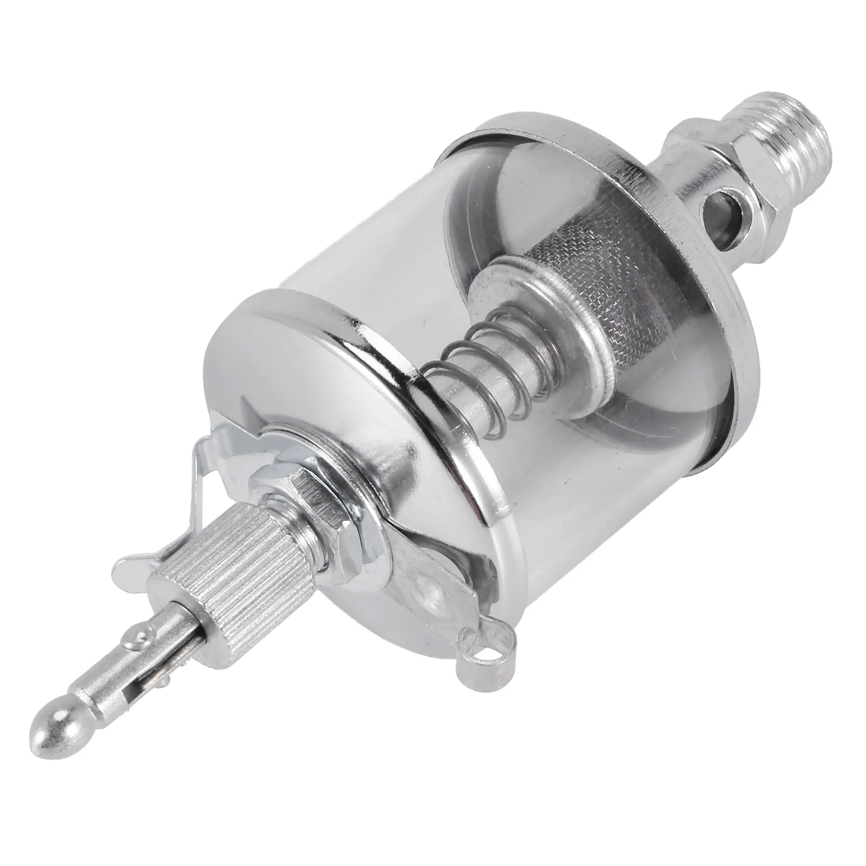 50Ml Engine Machine Lubricator Oil Gravity Drip Feed Oiler Clear+Silver-Hot