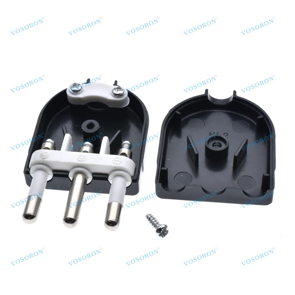 Italian standard 10A 16A small Italian power plug male socket female socket 3 round pin Converter Adaptor detachable Italy plug image 6