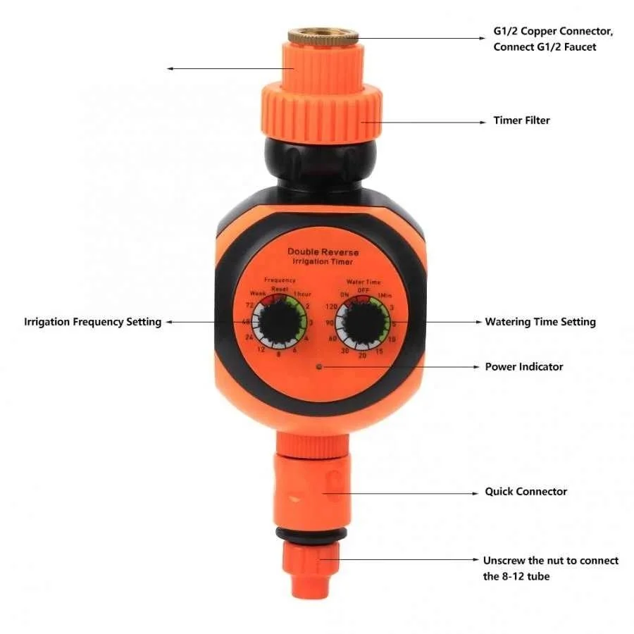 2025 حديقة الري التلقائي الموقت أداة تحكم سقي زهرة النبات الذكية