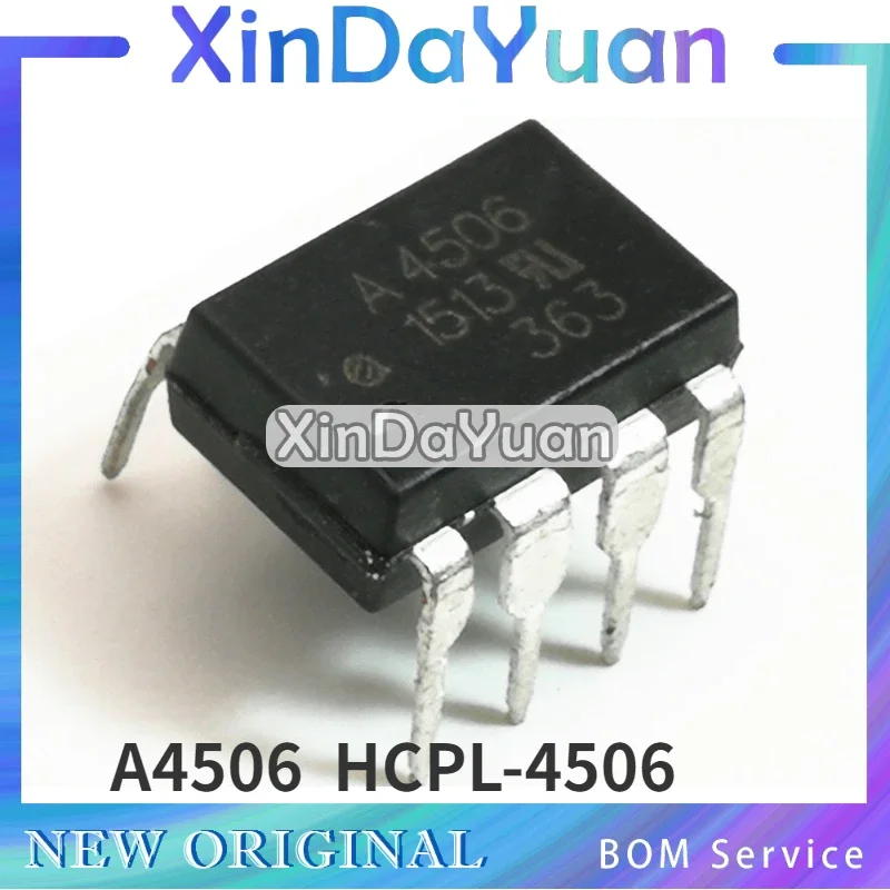 10 pcs  A4506  HCPL-4506 A4506V HCPL-4506V DIP-8 Optocoupler