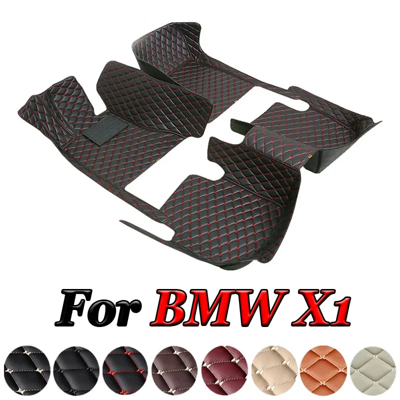 

Custom Car Floor Mat for BMW X1 E84 F48 X2 F39 X4 F26 G02 2018-2023 Interior Details Accessories Artificial Leather