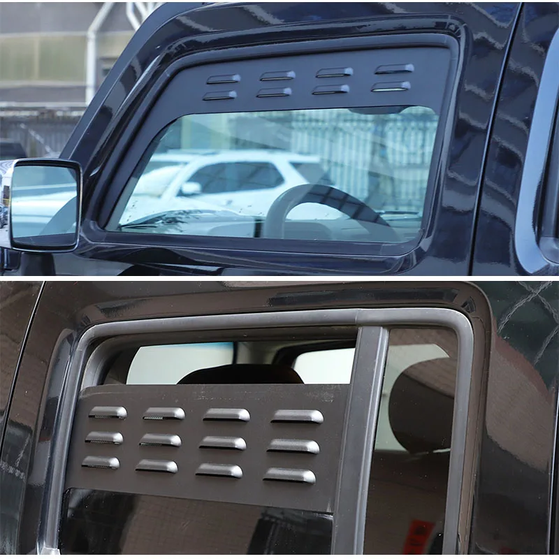 

For Hummer H3 2005-2009 Aluminum Alloy car Front and rear windows Air Ventilation Shutters Plate Cover Sticker Car Accessories