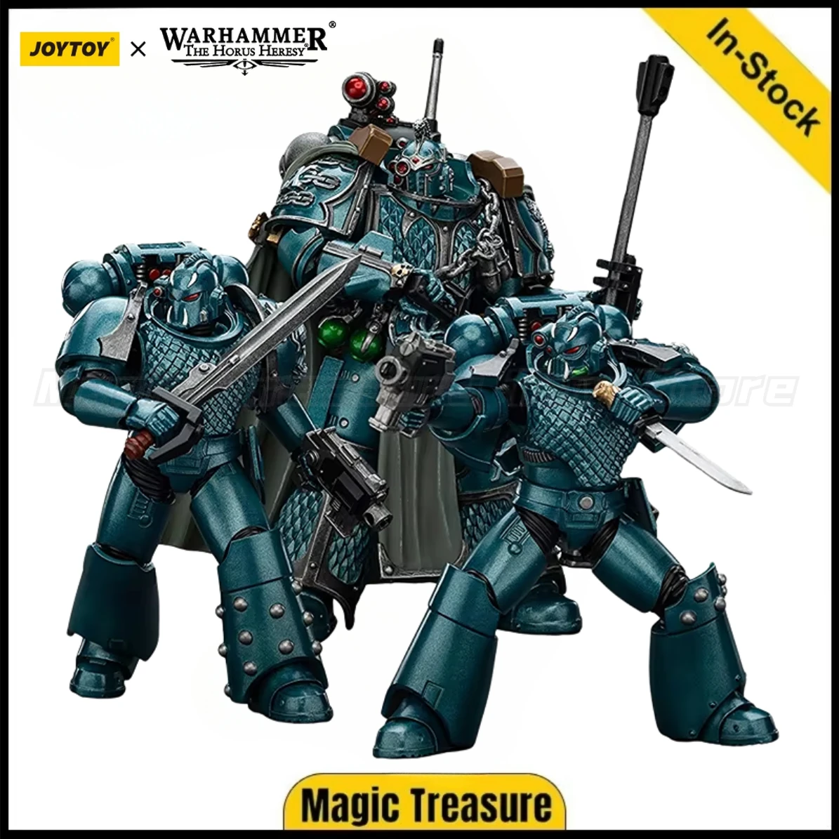 

【В наличии】JOYTOY Warhammer 40K The Horus Heresy Alpha Legion Exodus Headhunter Prime Модель игрушки Gif 1/18 Фигурка