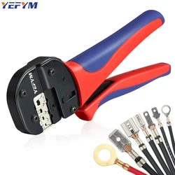 Crimping Tool For Non-Insulated Open Barrel Terminals & Receptacles Ratcheting Wire Crimpers AWG 20-10 (0.5-6mm²) YFP-04B