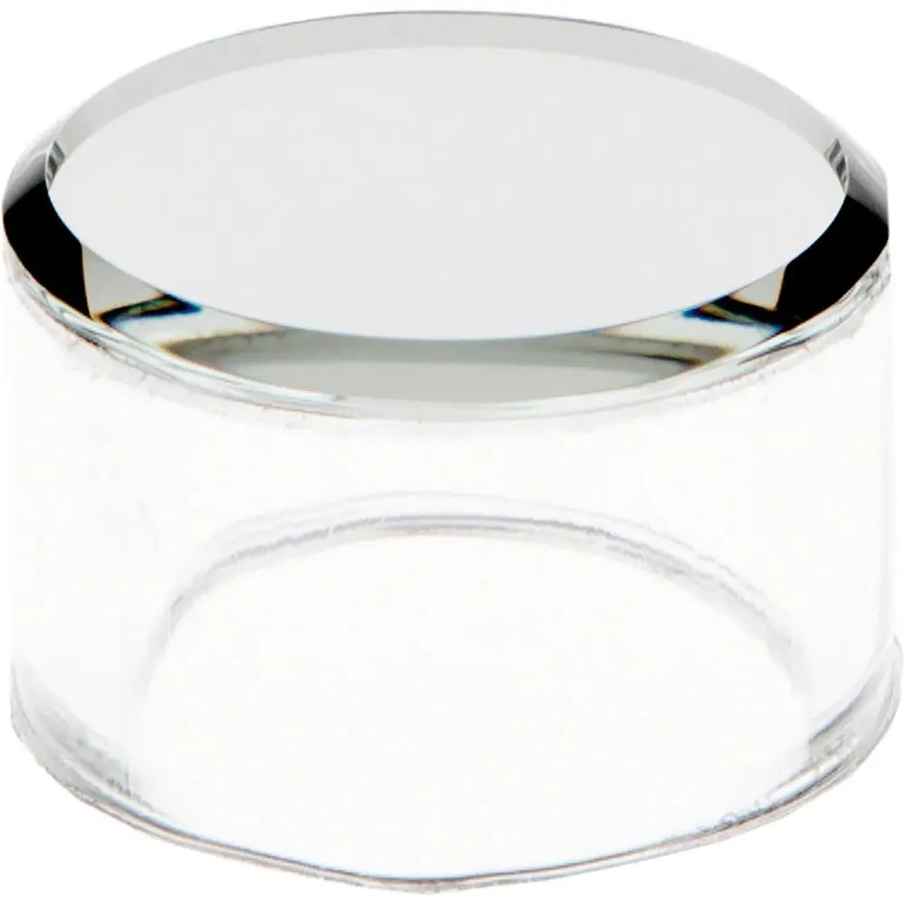 

Acrylic Cylinder Stand with Mirrored Top, 1 Inch Tall x 1.5 Inch Diameter (Set of 12)