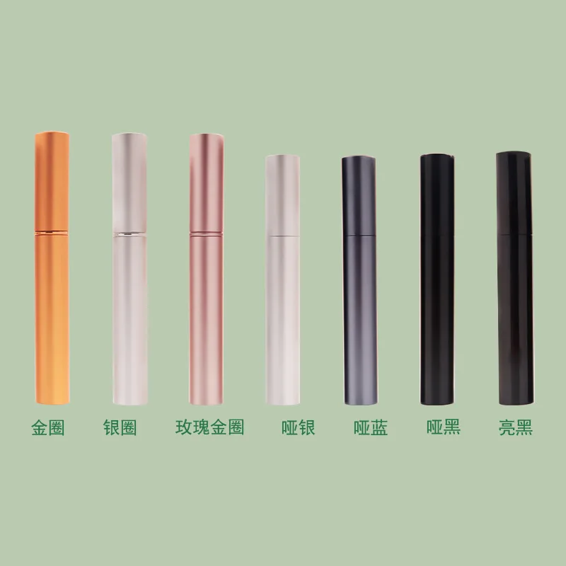 5ml Empty plastic Matte Silver Eyeliner tubes Vials Bottle Containe Eyeliner Brush Applicator for DIY Eyelash Growth Oil view 3