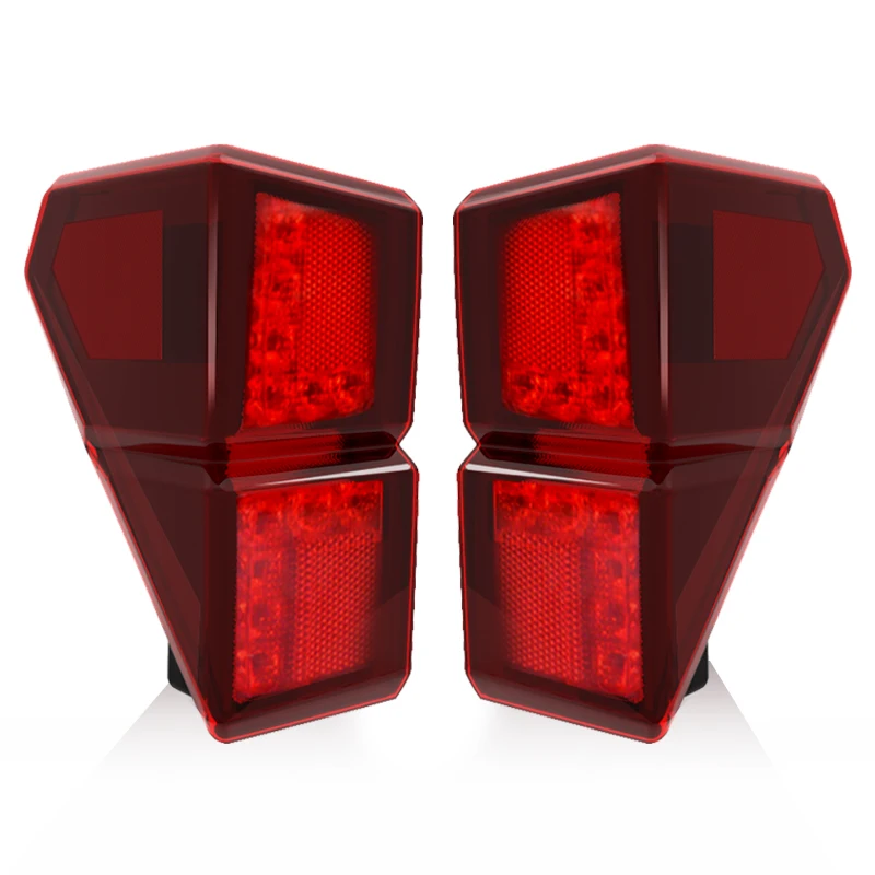 red Left and  Right Tail Lights for Polaris Ranger 1000 Models 2018-2021