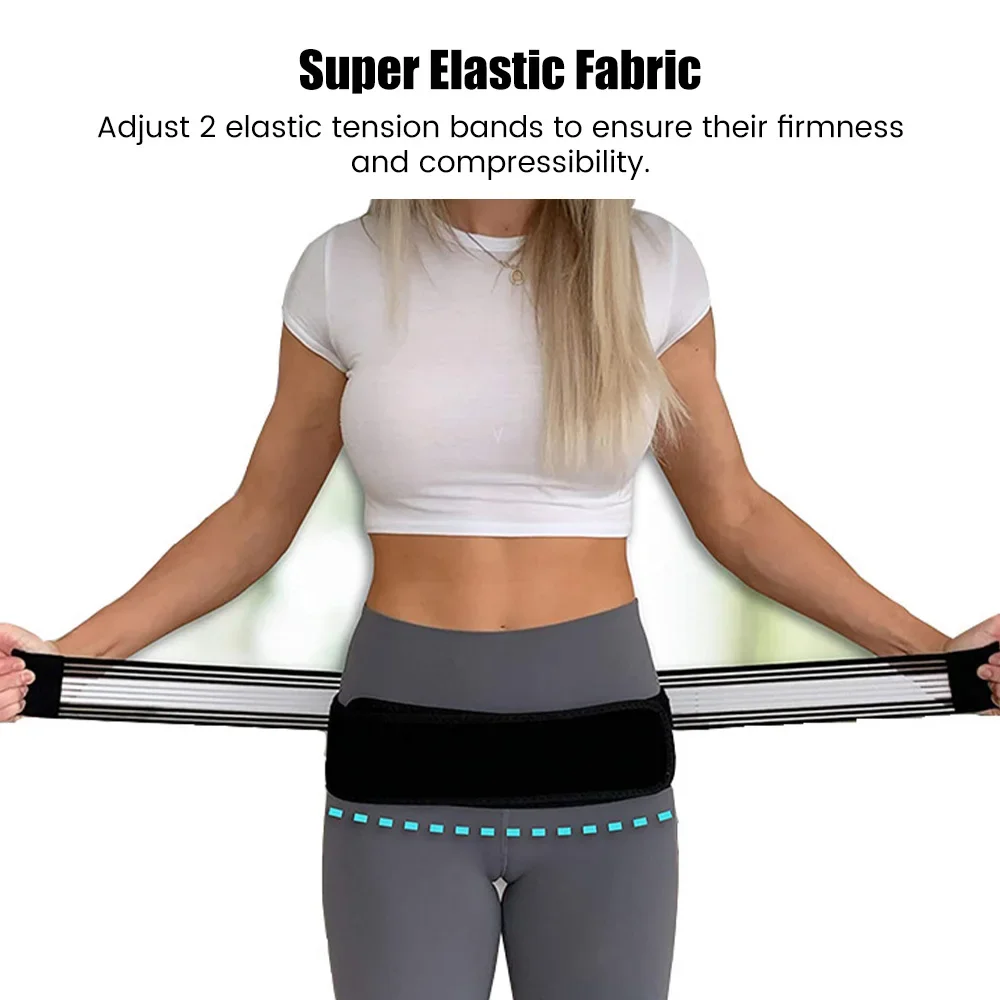 Adjustable Waist Support Brace Dainely Belt Anti-Slip Compression Lumbar Support Brace For Lower Back Pain Relief Waist Band