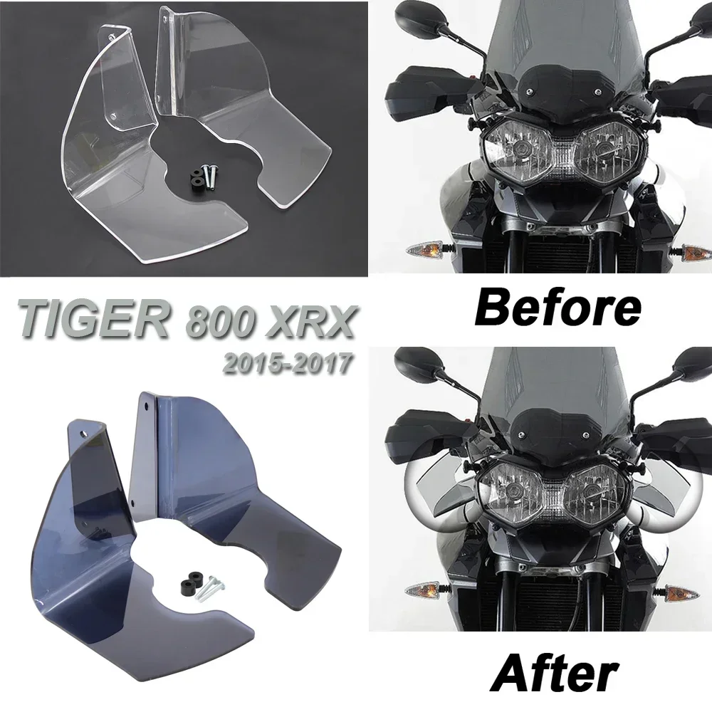 

For TIGER 800 XRX 2015-2017 Motorcycle Shroud Windshield Windscreen Wind Deflector HandShield Handguard