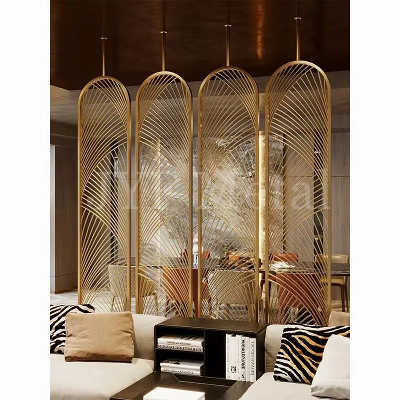 ANY2102 Foshan supply stainless steel high-grade luxury screen partition interior design