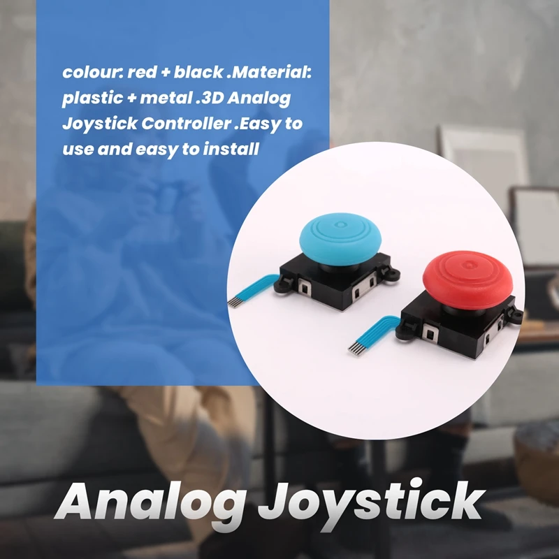 Two Pack Analog 3D Joy Con Joystick Replacement For Nintendo Switch, Left Joycon Right Switch Joy Con Controller Full Ns Repair